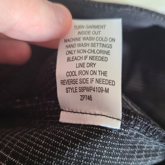 Zoe + Phoebe Dress Crop Pants Women Petite Large Pull On Plaid Stretch Career - Picture 10 of 10